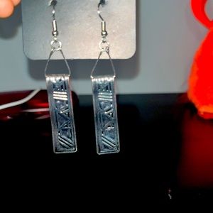 Silver earrings